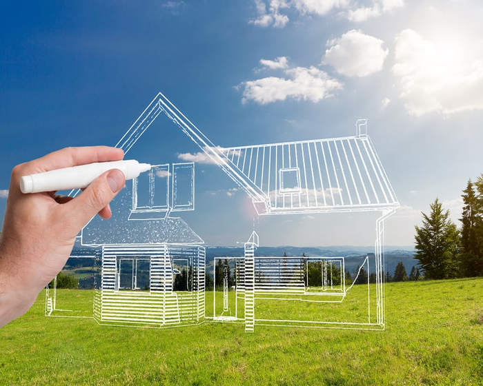 Projet de maison clé sur porte