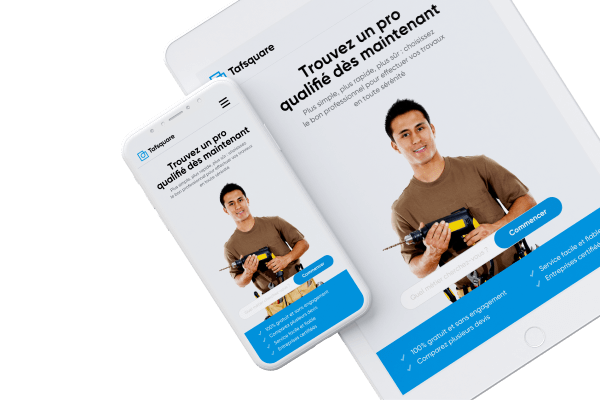 Tafsquare sur tablette et mobile